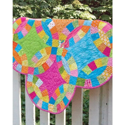 AccuQuilt GO! Double Wedding Ring Fabric Cutting Die Set for 11.5" Finished Quilt Blocks