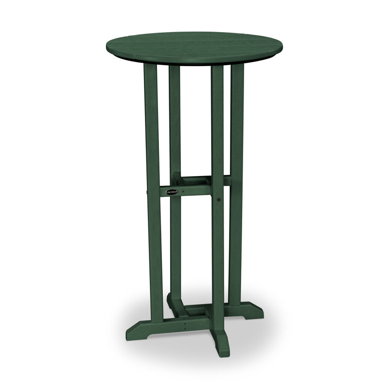 Table bistro POLYWOOD 24 po, 37" H x 24" W x 24" L, Vert