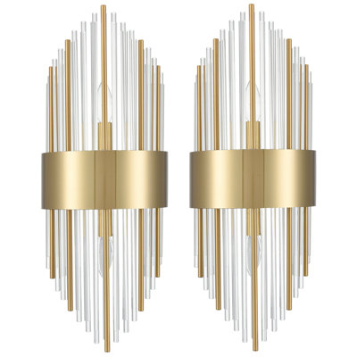 Madisonburg Gold Flush Mounted Sconce