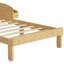 Lit plateforme Solenne Twin en bois avec tête de lit rembourrée et étagères de rangement latérales-134707118-134707116