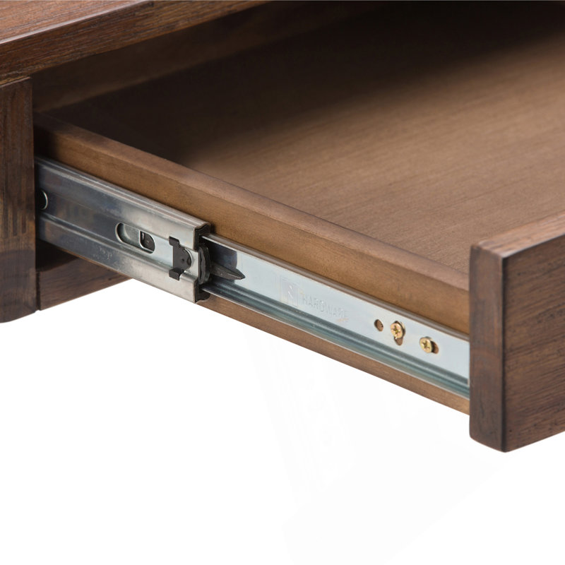 Bureau - Brun rustique naturel vieilli, Brun / Gris