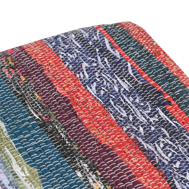 Storage Bench, 45cm H x 40cm L x 30cm D, Striped, Multicolour