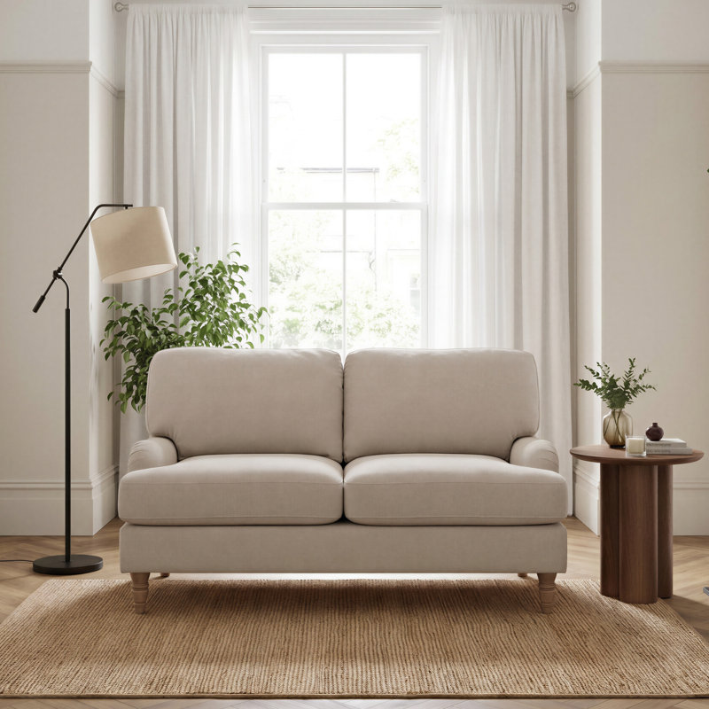Emrie Chenille Sofa, Beige Chenille, 2