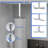 8" Wall or Ceiling-Mount Ultra Thin Rainfall Shower Head 2.5 GPM Square Overhead Shower-101692280