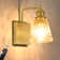 Vintage Wireless Rechargeable Armed Sconce with Remote and Bulb, Battery Operated Wall Sconce