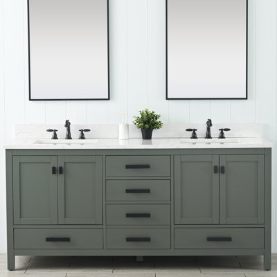 Ensemble de meuble-lavabo double 72 po Oberlander