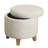 Asha Mid 19" Round Storage Ottoman
