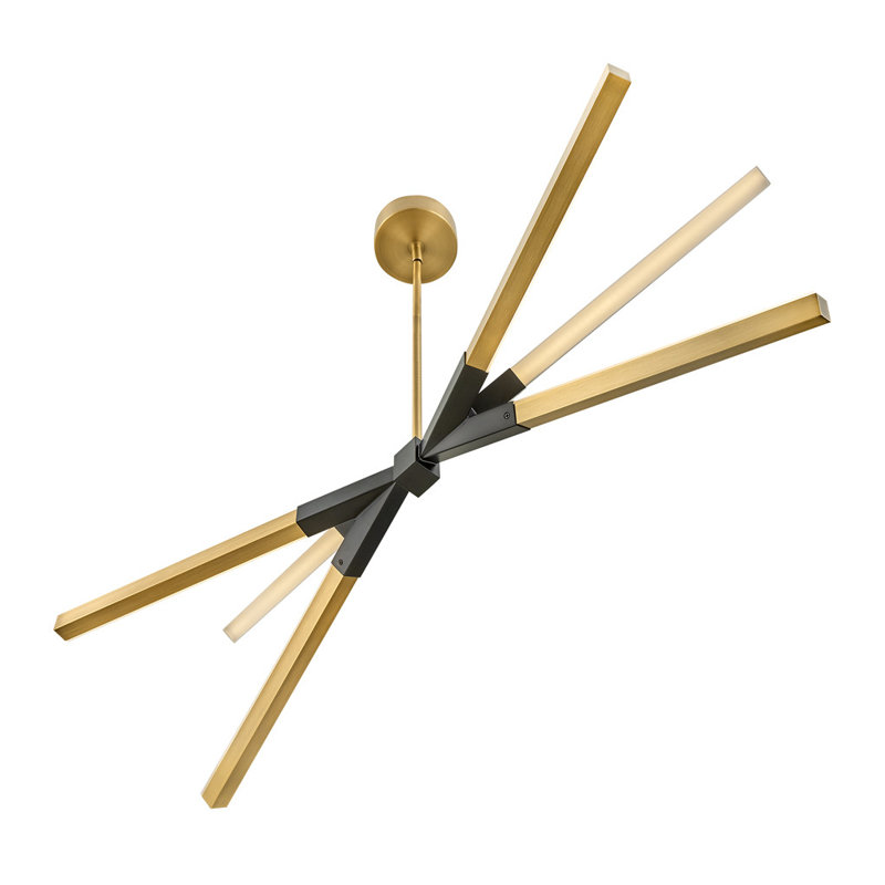 Rae LED Linear, Lacquered Brass