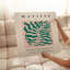 «Botanical Matisse Plant», reproduction d'art moderne sans cadre Mid-Century vert et rose-1873278941