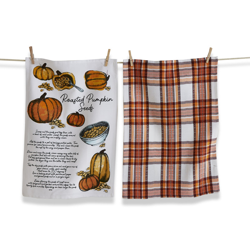 Pumpkin Seed Dishtowel S/2
