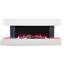 Arkadi Smart Fireplace: Auto-Safety Heat, Remote Control & Modern MDF Design