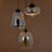 3 - Light Dimmable Glass Chandelier