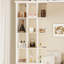Armoire-penderie pleine grandeur à miroir, armoires modernes avec supports à chaussures, rangement ouvert pour garde-robe, 2 portes et 3 tiroirs pour la chambre à coucher