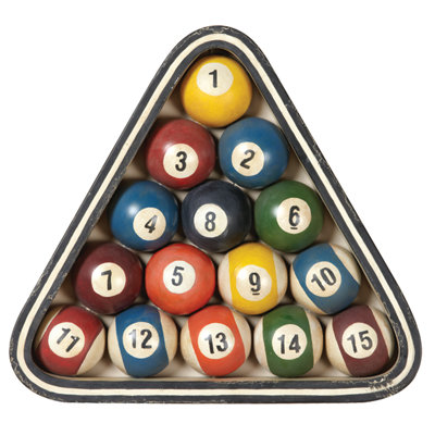 Décoration murale «Rack of Balls» par la salle de jeux RAM