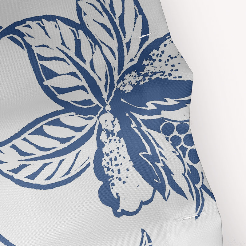Rideau de douche Everill, Bleu, H 74 po x l 71 po