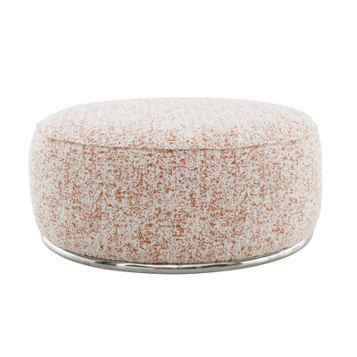 Siège à motif de tissu - capacité de poids de 100 lb, plancher de 1 po, matériaux, meuble polyvalent, siège de bureau de 39 po x 39 po x 18 po