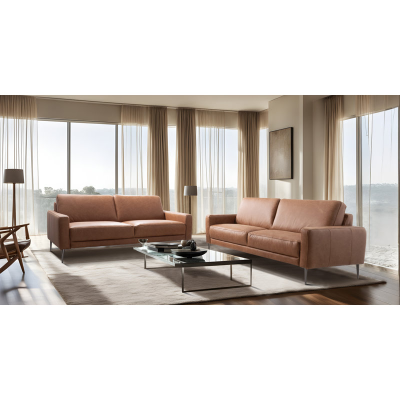 Aadhavan Sofa, Light Brown, 3, 85cm H x 207cm W x 92cm D