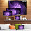 « purple mystic psychédélique design », impression sur toile-20864615