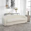  Canapé blanc Capra Art Deco