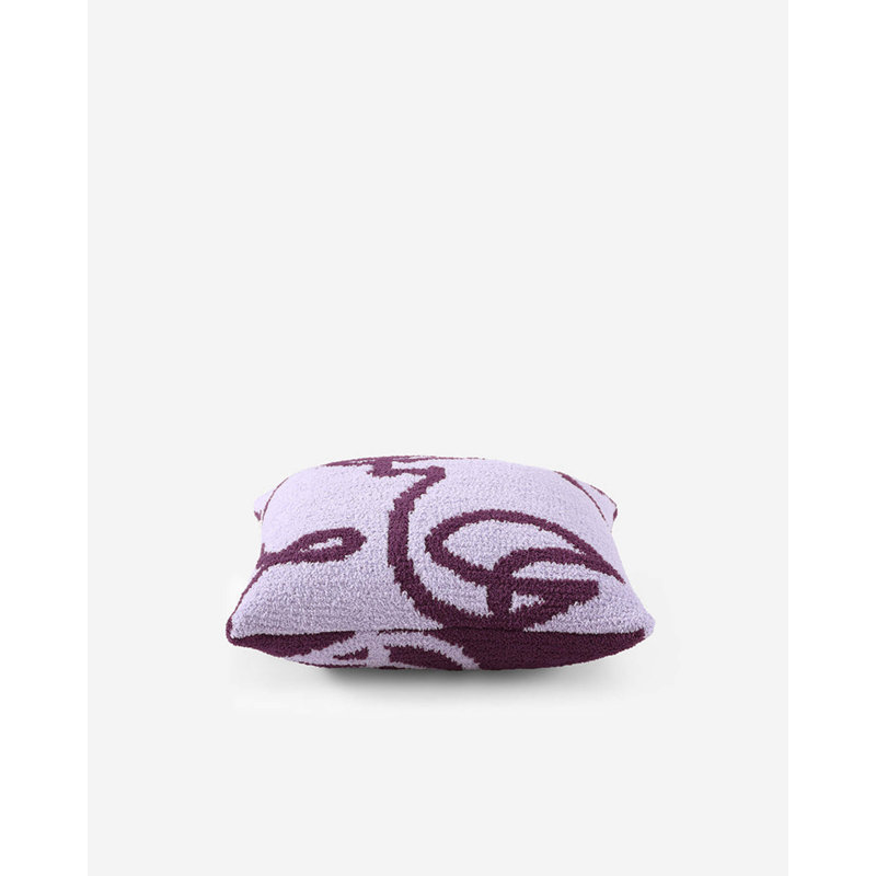Faces Square Pillow Cover & Insert, Grape/Lavender