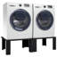 Vidaxl Washing Machine Pedestal Stand Holder Raiser Dryer Pedestal Stand White