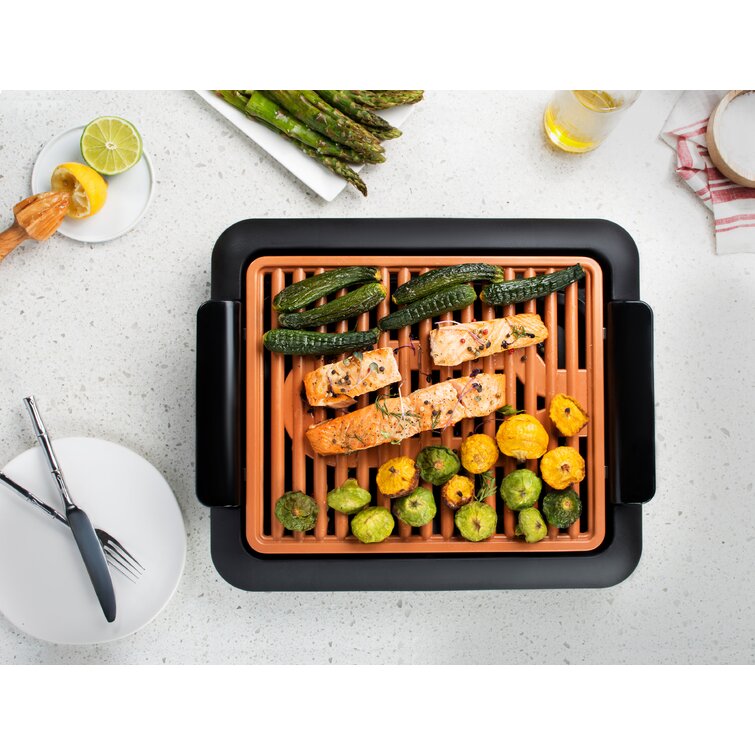 9.5-Inch Deep Frying Pan Square with Glass Lid Stainless Steel Fry Basket  Kitchen - AliExpress