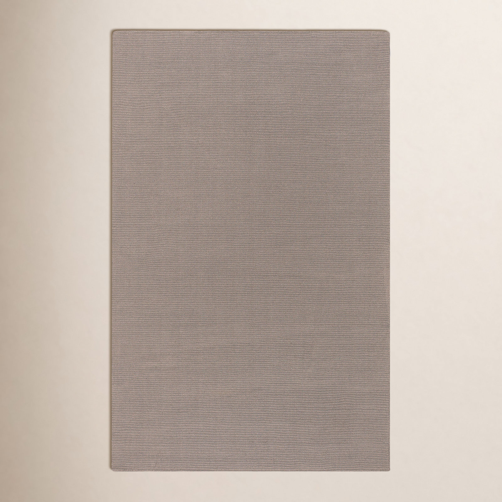 Crowe Dark Gray Hand-Loomed Striped Wool Rug, Runner 2'6" x 8'
