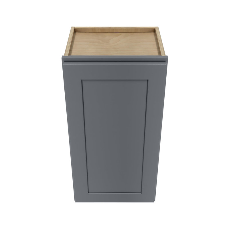 Armoire murale grise grise - prête à assembler, pour le rangement de la cuisine, de la buanderie et de la salle de bain, 27"