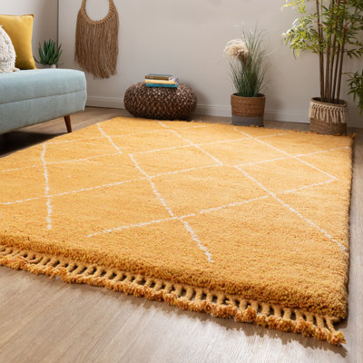 Myrvete Rectangle Moroccan Wool Hand Knotted Berber