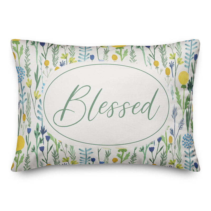  Housse de coussin rectangulaire d'extérieur Blessed Garden