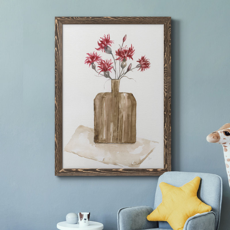 Simply Country I - Peinture sur toile encadrée, H 31,5 po x l 23,5 po x P 1,5 po, Encadré de bois de noyer