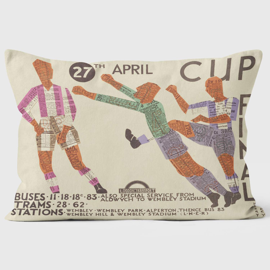 27 April Cup Final - London Transport Cushion