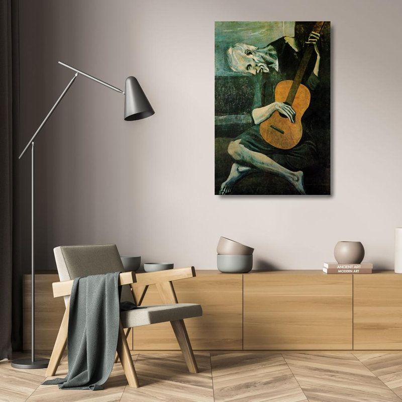 Vieux guitare, H 24 po x l 16 po