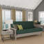 Housse pour futon à coussins carrés Leupp-21334025-21334035