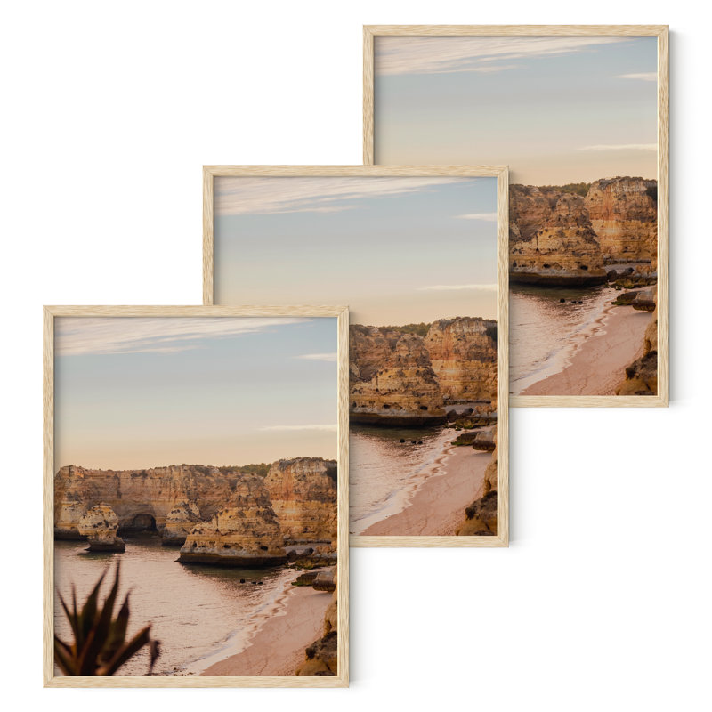 Cadre photo en bois, 11 po x 14 po, Beige