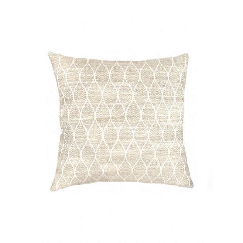 Square Indoor/Outdoor Pillow Cover & Insert, Light Beige, 20" x 20"