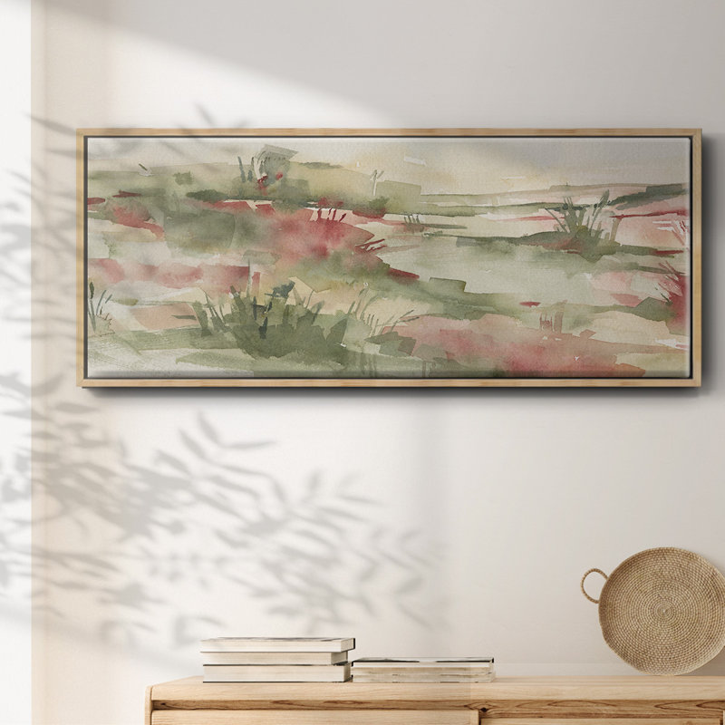 Rust Grasslands I- Framed Canvas