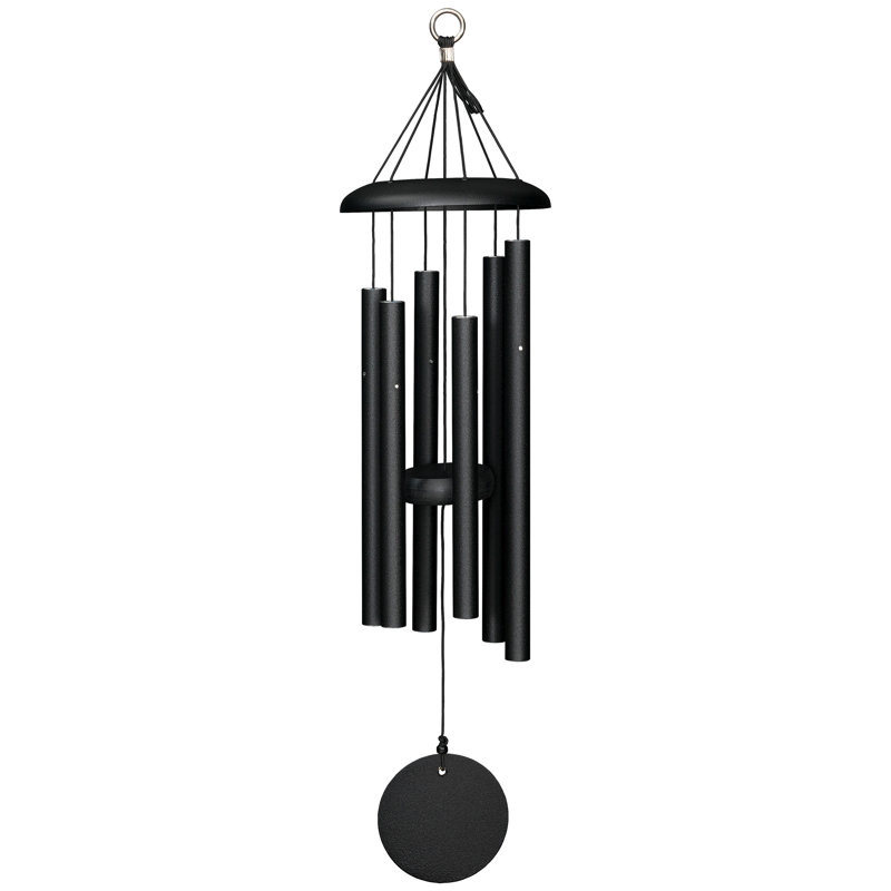 Black Aluminum 27" Outdoor Wind Chime
