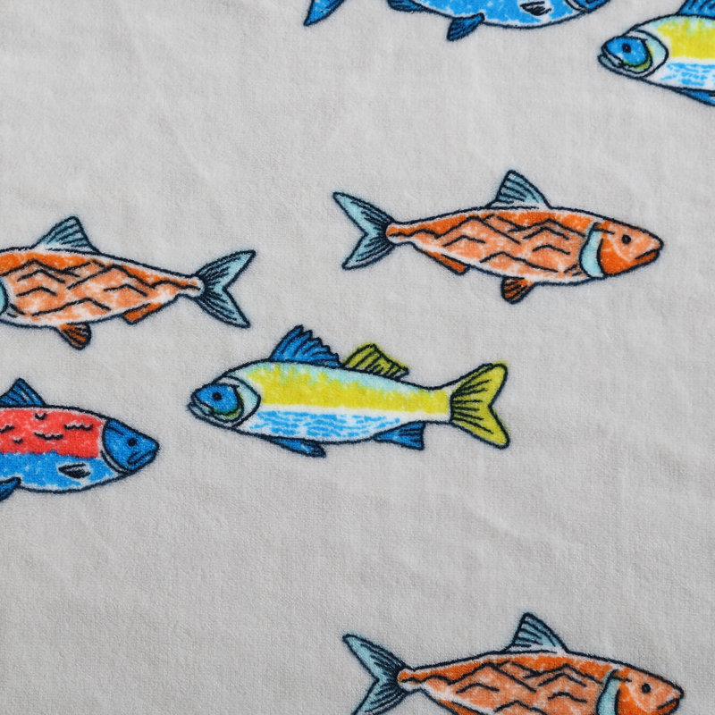 Eddie Bauer Kids Fish Lake Fleece Throw