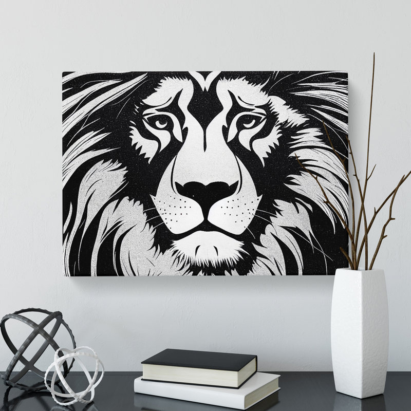 A Remarkable Lion - Wrapped Canvas