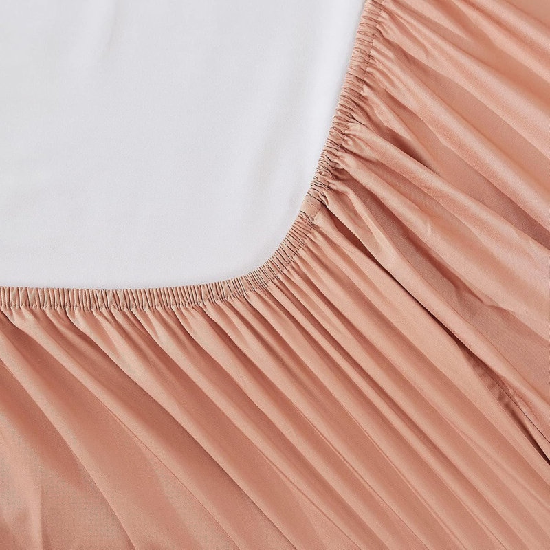 Drap-housse 100% rayonne de bambou, 1 pièce seulement, Drap-housse de taille très grand, Corail