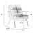 Jontavia 29.5" Wide Solid Wood Frame Upholstered Mid Century Armchair Accent Chair with Removable Cushions