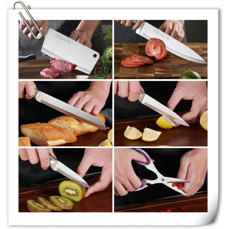 Rephen Knife 9 Piece Knife Block Set
