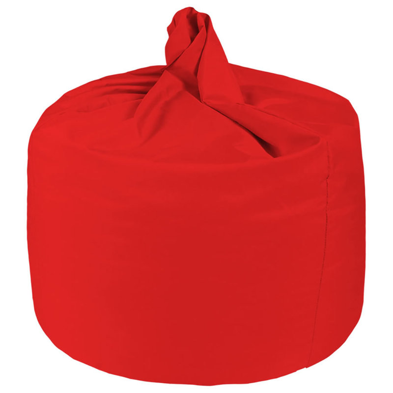 Attenborough Polyester Outdoor Friendly Refillable Bean Bag Chair, Red, 80cm H x 70cm W x 70cm D