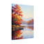 Paysage et nature Arbres d'automne Reflet du lac Bateau Quai Montagnes Ciel-644700825