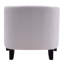 Fauteuil demi-tonneau blanc