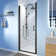 30'' - 31.4'' W x 72'' H Pivot Frameless Shower Door with Clear Glass