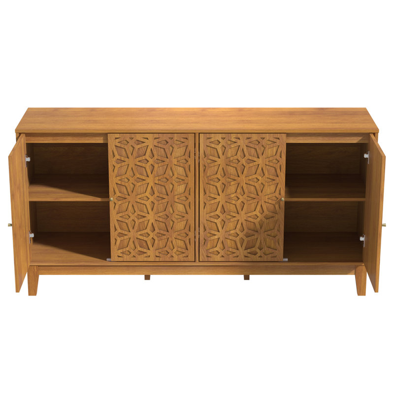 Trosclair 61.69'' Sideboard Buffet, Brown Floral