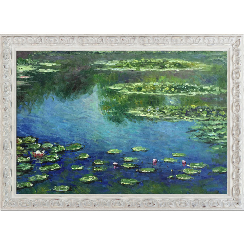 "Water Lilies", reproduction d'art sur toile, H 29 po x l 41 po x P 2 po, Reine dorée de Versailles