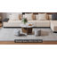Extendable Pedestal Coffee Table with Storage